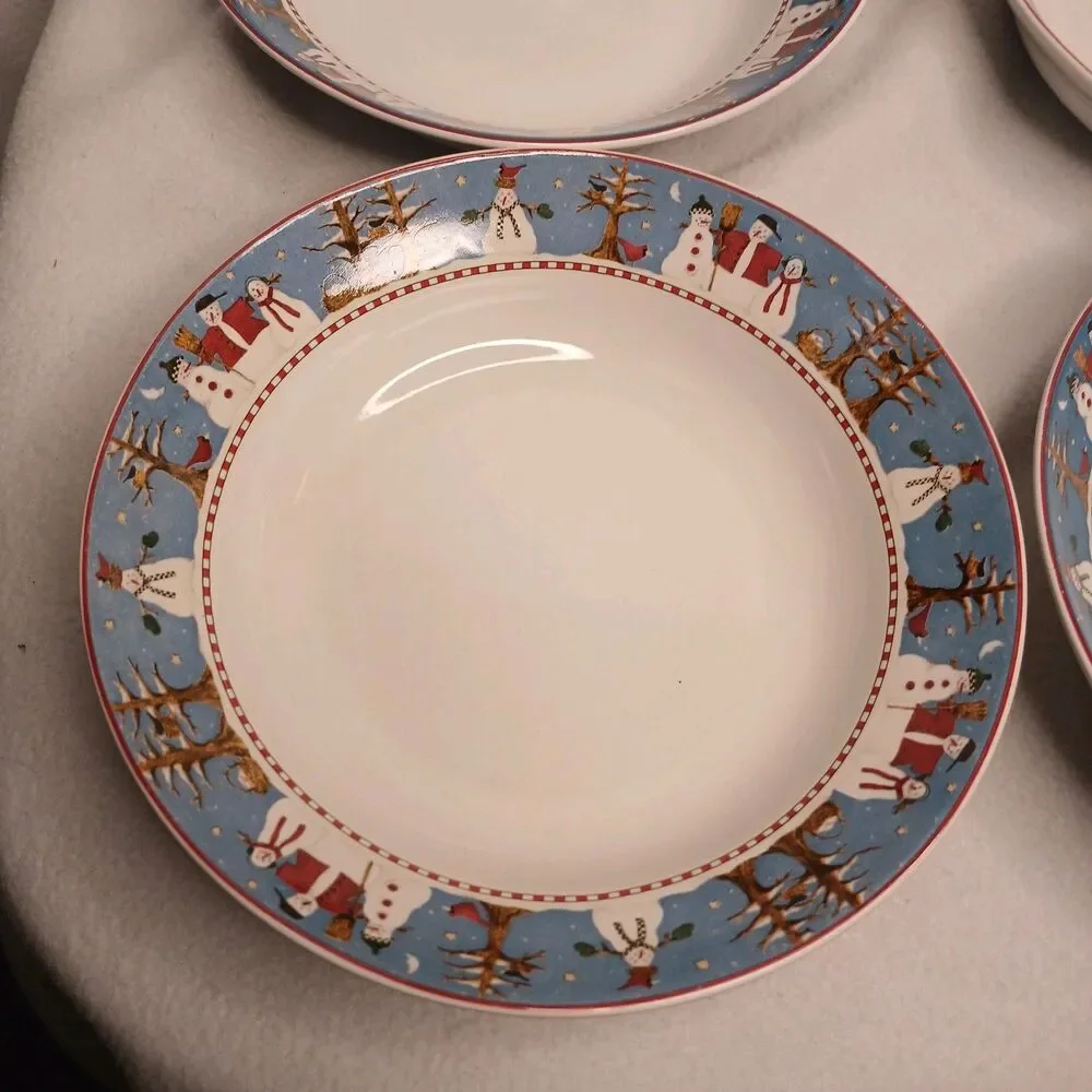 4 Coupe Soup Bowls Debbie Mumm Sakura 7